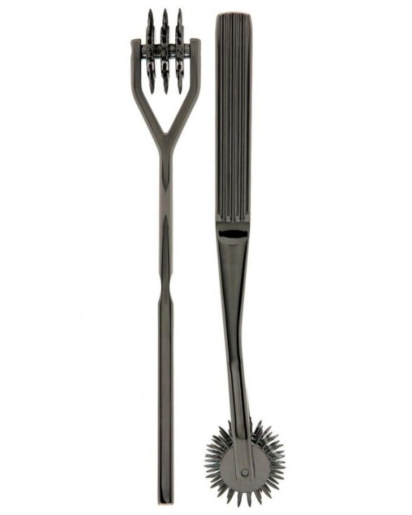 Колесо Wartenberg на 3 ряда зубцов Doc Johnson Kink-Spike - Solid Metal Pinwheel - 3 Whe