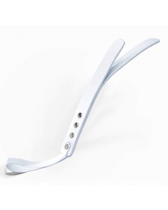 Падл двошаровий Feral Feelings Leather Mini Paddle White, натуральна шкіра