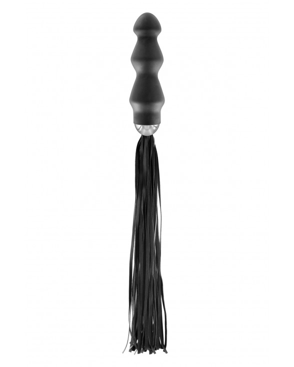 Флогер з ручкою - анальним плагом Fetish Tentation Whip with Plug Handle