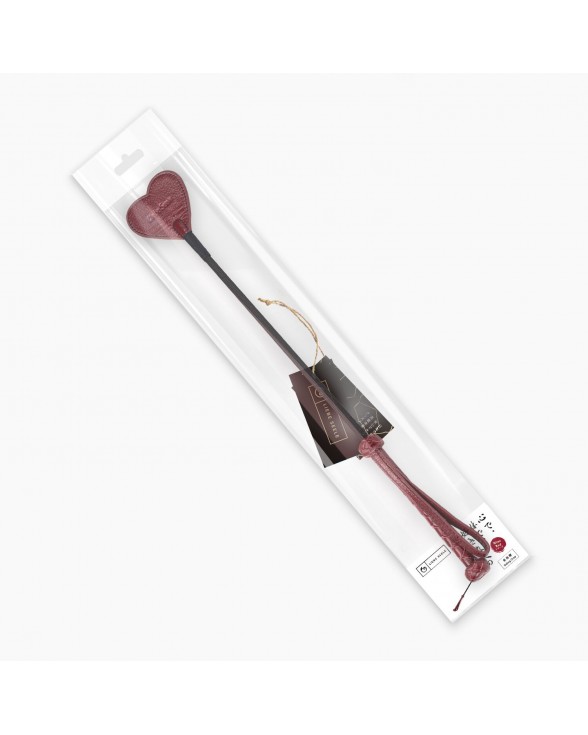 Ляскалка Liebe Seele Wine Red Riding Crop with Heart-Shape Tip - 4