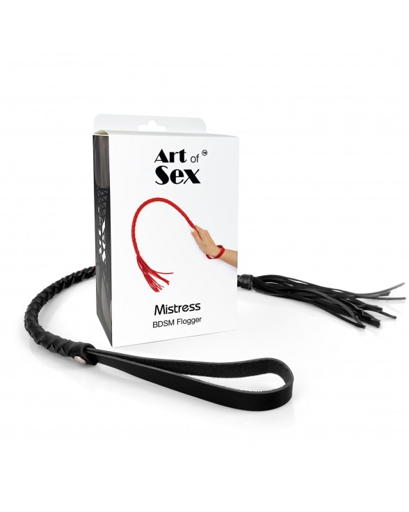 Батіг з екошкіри Art of Sex - Mistress, чорний - 3
