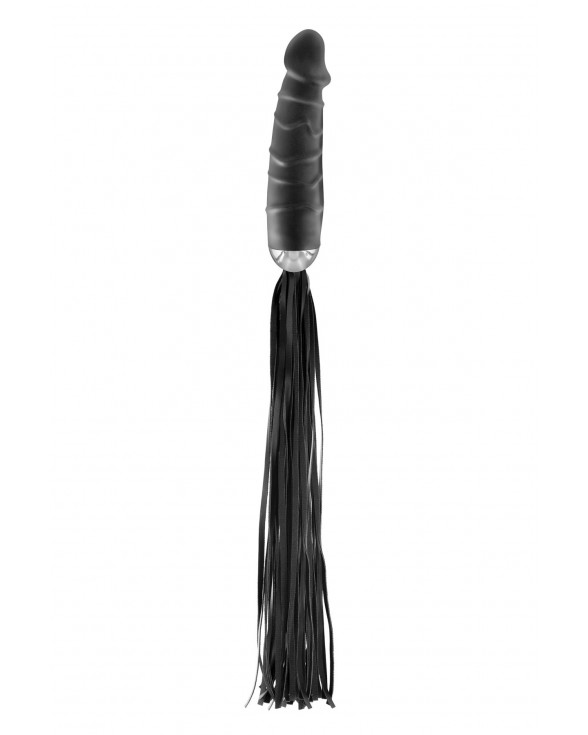 Флогер з ручкою-дилдо Fetish Tentation Whip with Dildo Handle