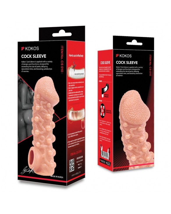Насадка на член Kokos Cock Sleeve CS 010, розмір S - 4