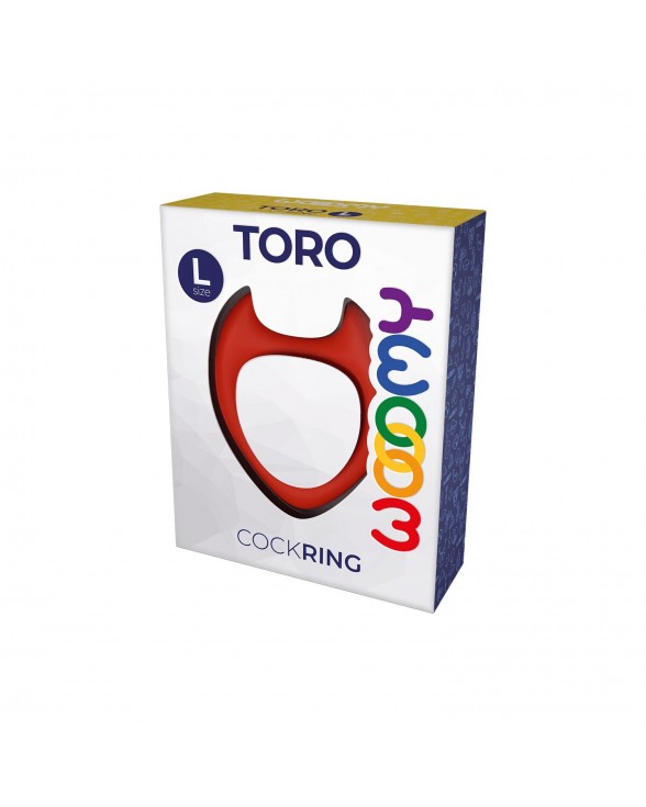 Ерекційне кільце Wooomy Toro L Red - 2