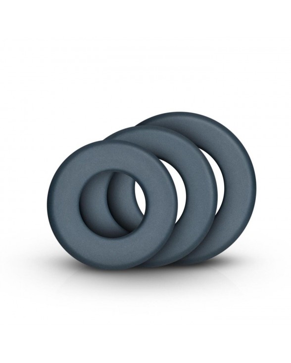 Набір ерекційних кілець Boners 3-Piece Hefty Cock Ring Set - 1