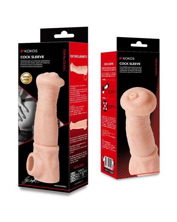 Насадка на член Kokos Cock Sleeve CS 012, розмір L - 5