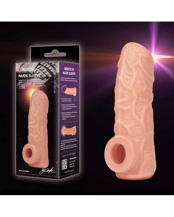 Насадка на член Kokos Nude Sleeve NS 001, розмір S - 3