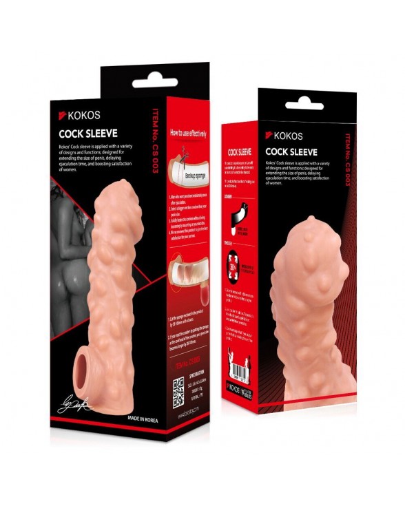 Насадка на член Kokos Cock Sleeve CS 003, розмір S - 3