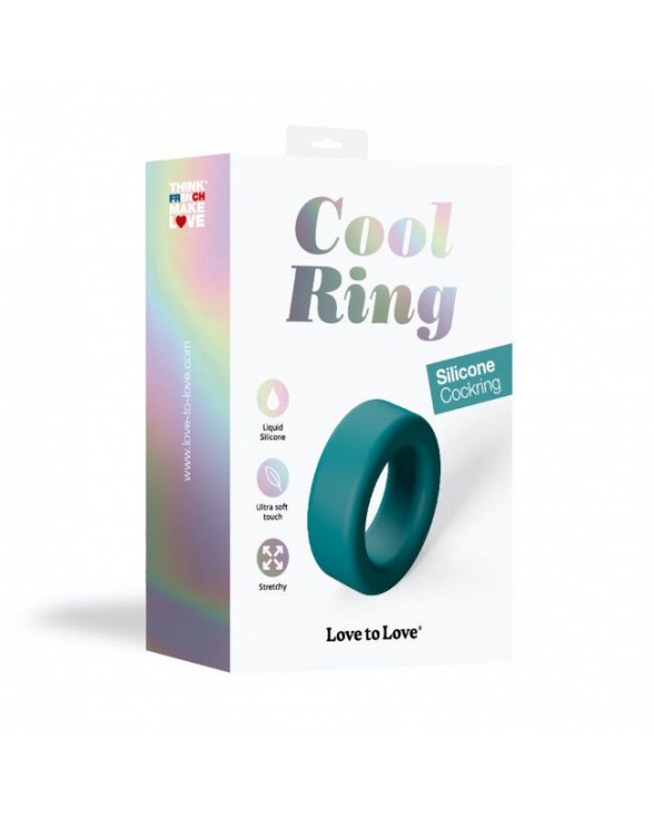 Ерекційне кільце широке Love To Love COOL RING - TEAL ME - 5