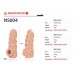 Насадка на член Kokos Nude Sleeve NS 004, розмір S - 3