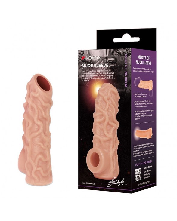 Насадка на член Kokos Nude Sleeve NS 004, розмір S - 1