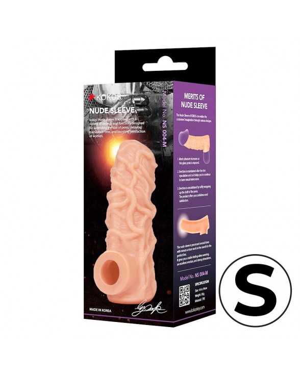 Насадка на член Kokos Nude Sleeve NS 004, розмір S - 2