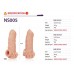 Насадка на пенис Kokos Nude Sleeve NS 005, размер S - 3