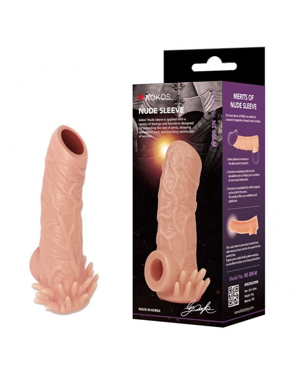 Насадка на пенис Kokos Nude Sleeve NS 005, размер S - 1