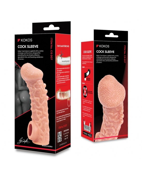 Насадка на пенис Kokos Cock Sleeve CS 007, размер S - 4