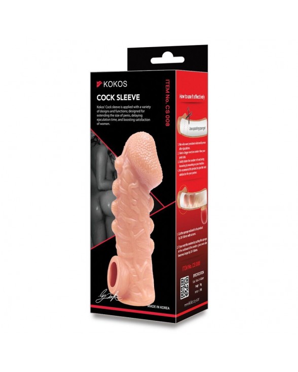 Насадка на член Kokos Cock Sleeve CS 008, розмір S - 5