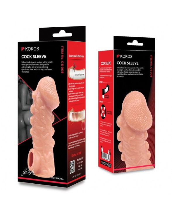 Насадка на член Kokos Cock Sleeve CS 008, розмір S - 4