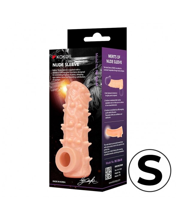 Насадка на член Kokos Nude Sleeve NS 006, розмір S - 2