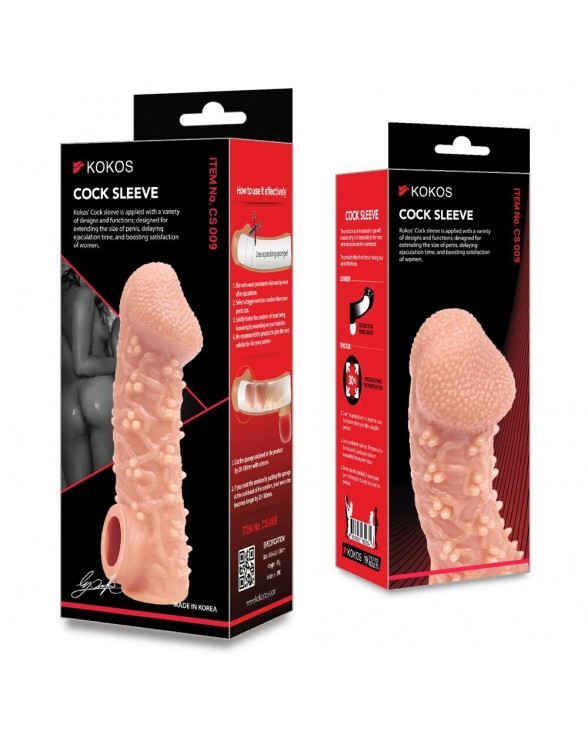 Насадка на пенис Kokos Cock Sleeve CS 009, размер S - 4