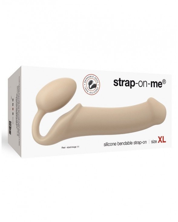 Безремінний страпон Strap-On-Me Flesh XL - 2