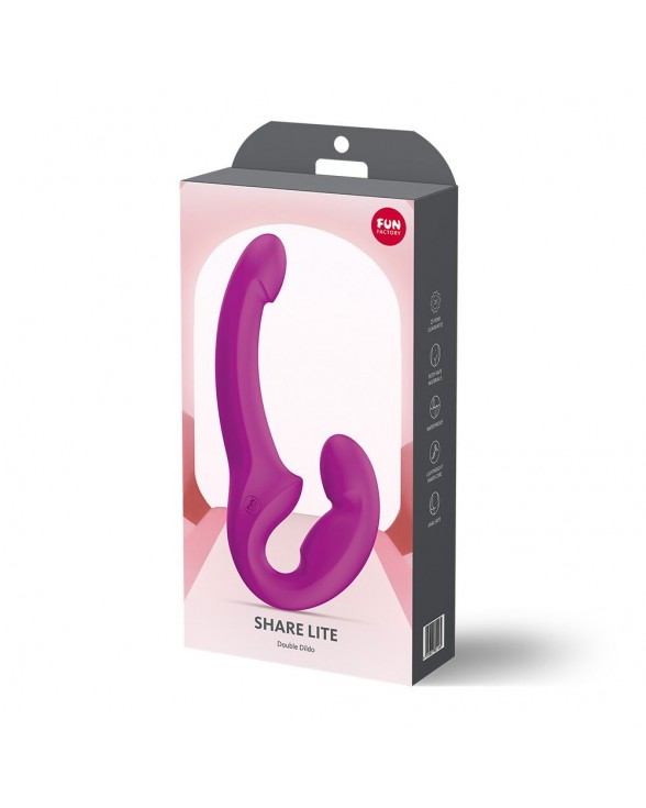 Безремінний страпон Fun Factory SHARE LITE Blackberry, регульований - 7