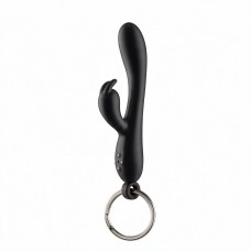Брелок вибратор-кролик Diverty Sex Black