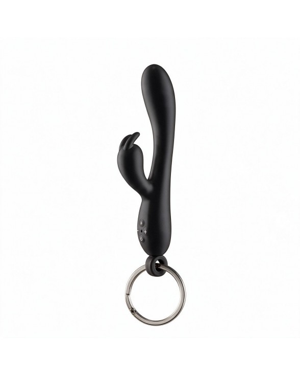 Брелок вібратор-кролик Diverty Sex Black
