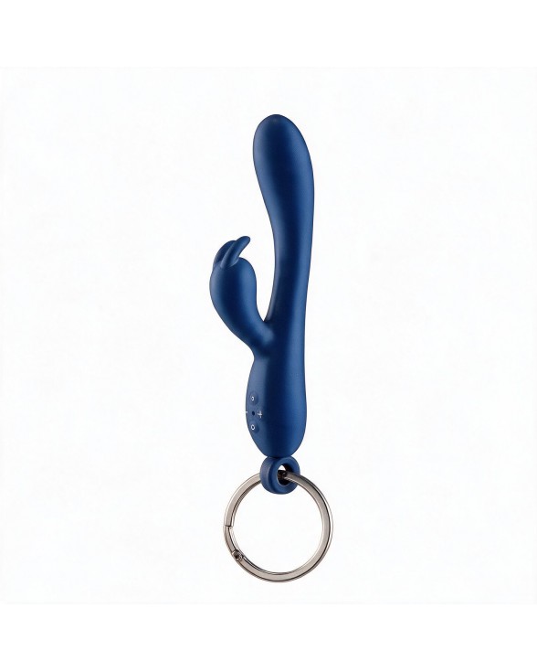 Брелок вібратор-кролик Diverty Sex Blue