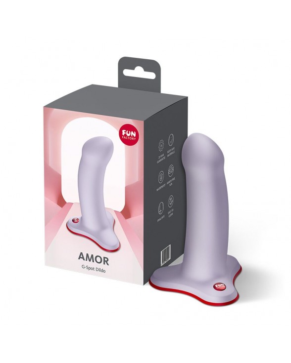 Фалоімітатор Fun Factory AMOR Purple, вигнутий - 7