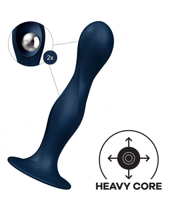 Ділдо Satisfyer Double Ball-R Dark Blue - 1