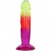 Ділдо Doc Johnson Crystal Jellies - 6.5 Inch Classic Dong - Rainbow - 3