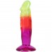 Ділдо Doc Johnson Crystal Jellies - 6.5 Inch Classic Dong - Rainbow