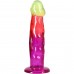 Ділдо Doc Johnson Crystal Jellies - 7.5 Inch Classic Dong - Rainbow - 1