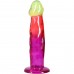 Ділдо Doc Johnson Crystal Jellies - 7.5 Inch Classic Dong - Rainbow
