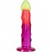 Ділдо Doc Johnson Crystal Jellies - 7.5 Inch Classic Dong - Rainbow - 2