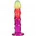 Ділдо Doc Johnson Crystal Jellies - 7.5 Inch Classic Dong - Rainbow - 3