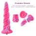 Фантазійний фалоімітатор 10.12″ для секс-машин Hismith Silicone Dildo rose Monster Series, KlicLok - 1