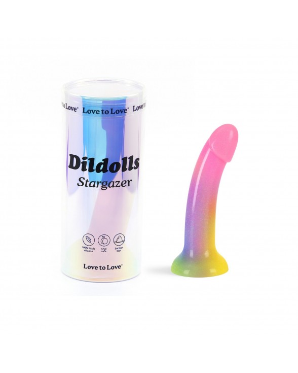 Дилдо с градиентом и блестками Love To Love Dildolls — Stargazer - 3