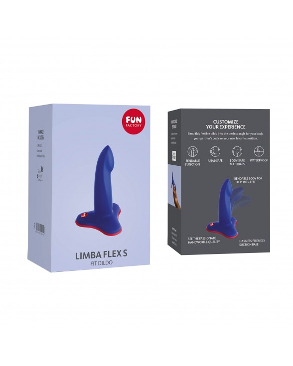 Фаллоимитатор Fun Factory LIMBA FLEX S, синий - 8