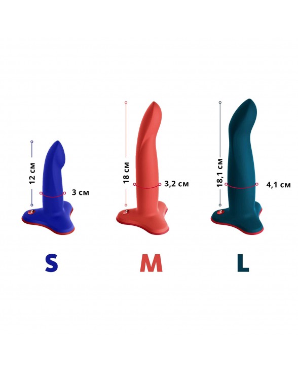 Фаллоимитатор Fun Factory LIMBA FLEX S, синий - 9