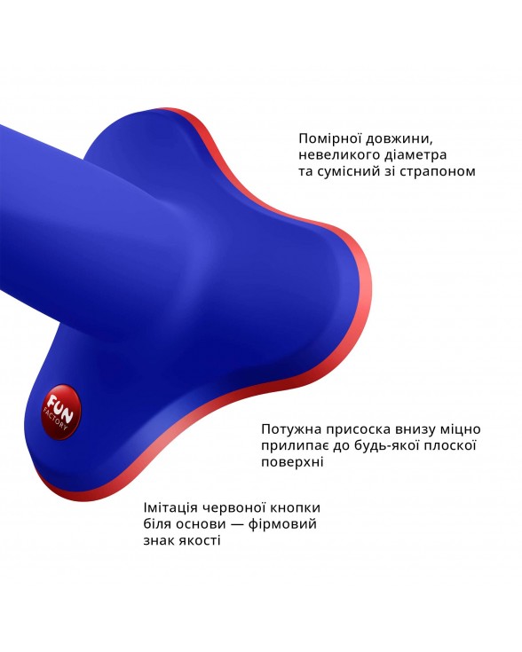 Фаллоимитатор Fun Factory LIMBA FLEX S, синий - 6
