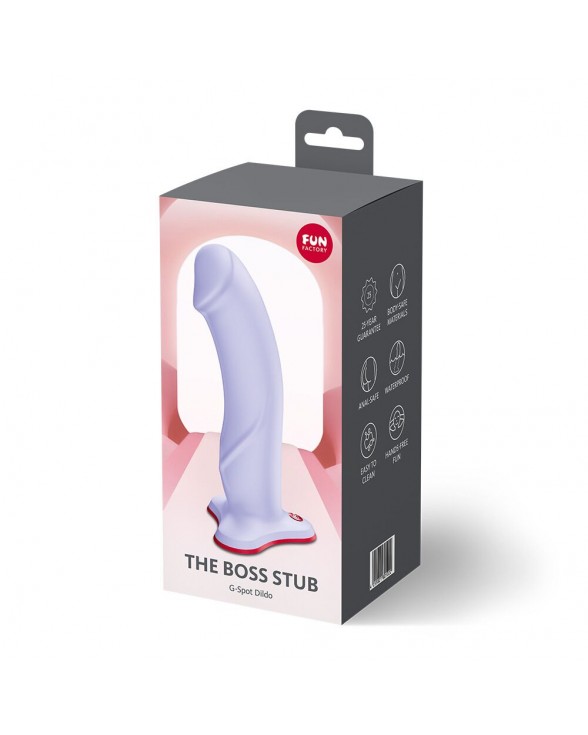 Фалоімітатор Fun Factory THE BOSS STUB Purple, реалістична текстура - 5