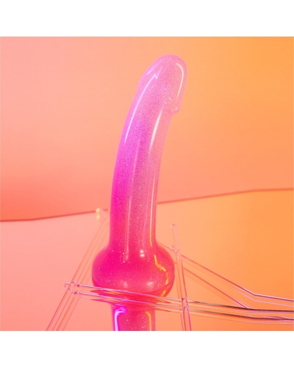 Дилдо с розовым градиентом и блестками Love To Love DILDOLLS - SUNRISE - 6