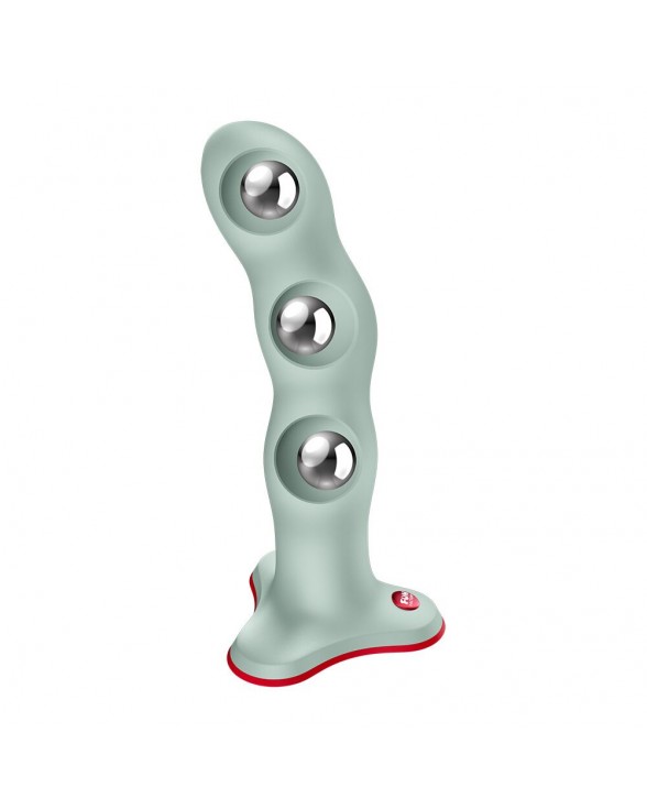 Фаллоимитатор Fun Factory BOUNCER Light Green, шарики внутри, эффект вибрации - 5