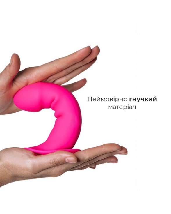 Ділдо з присоскою Adrien Lastic Hitsens 2 Pink - 2