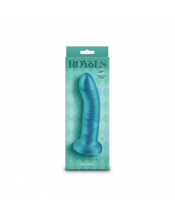 Дилдо NS Novelties Royals - 6" Charlie - Metallic Teal - 3