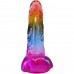 Фаллоимитатор Doc Johnson Crystal Jellies - 9.5 Inch Dildo - Rainbow - 2