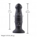 Силиконовый фаллоимитатор для секс-машин Hismith 7.2" Black Silicone Anal Dildo, система KlicLok - 4