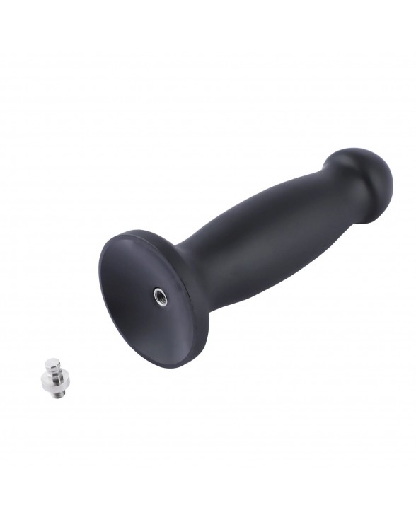 Силиконовый фаллоимитатор для секс-машин Hismith 7.2" Black Silicone Anal Dildo, система KlicLok - 8