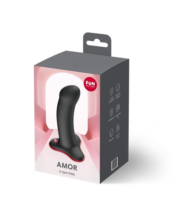 Фаллоимитатор Fun Factory AMOR Black, изогнутый - 7